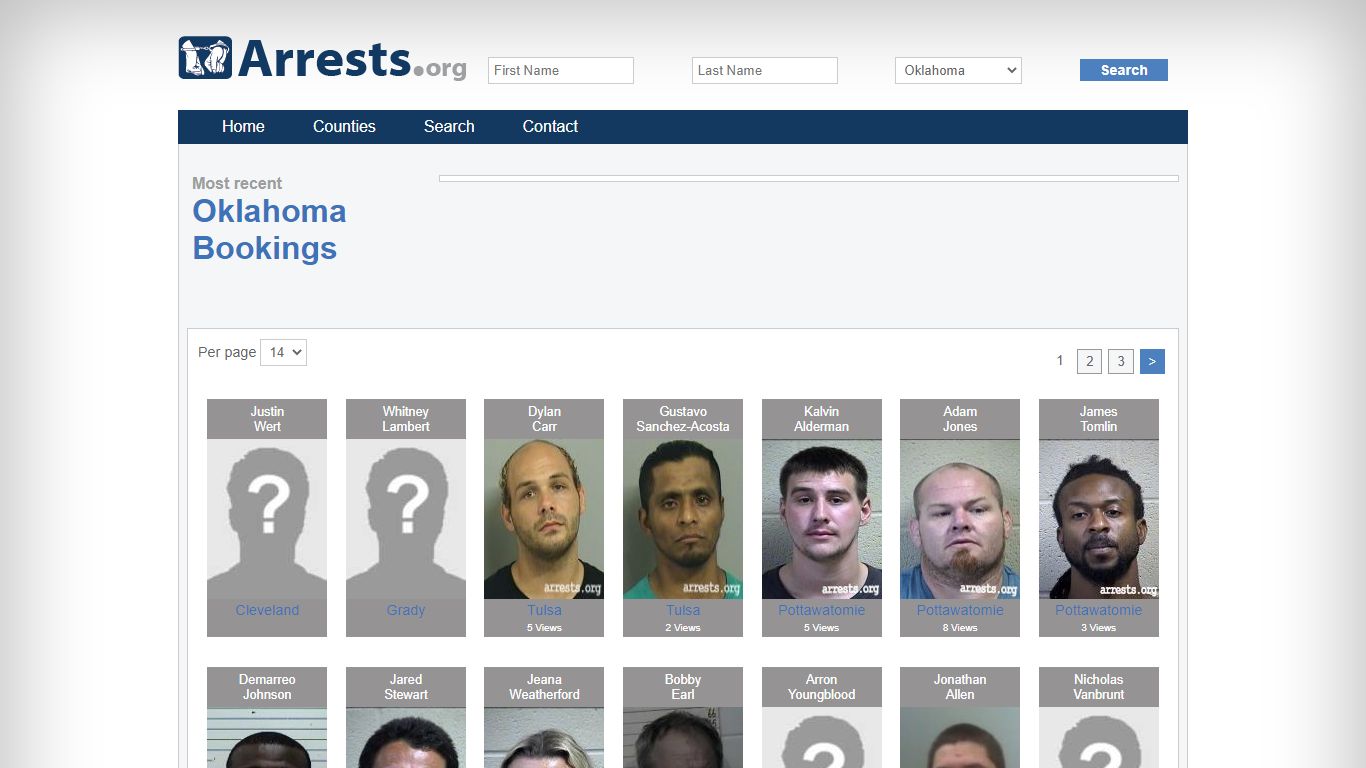 Oklahoma Arrests and Inmate Search